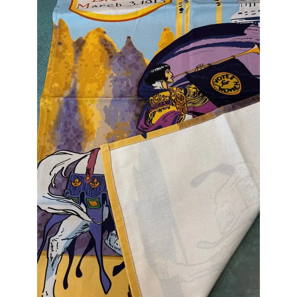 Woman suffrage kitchen tea towel 100% Organic cotton 18
